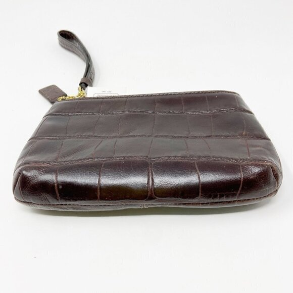 COACH | Madison Embossed Crocodile Leather Medium Wristlet NWT - Picture 3 of 13